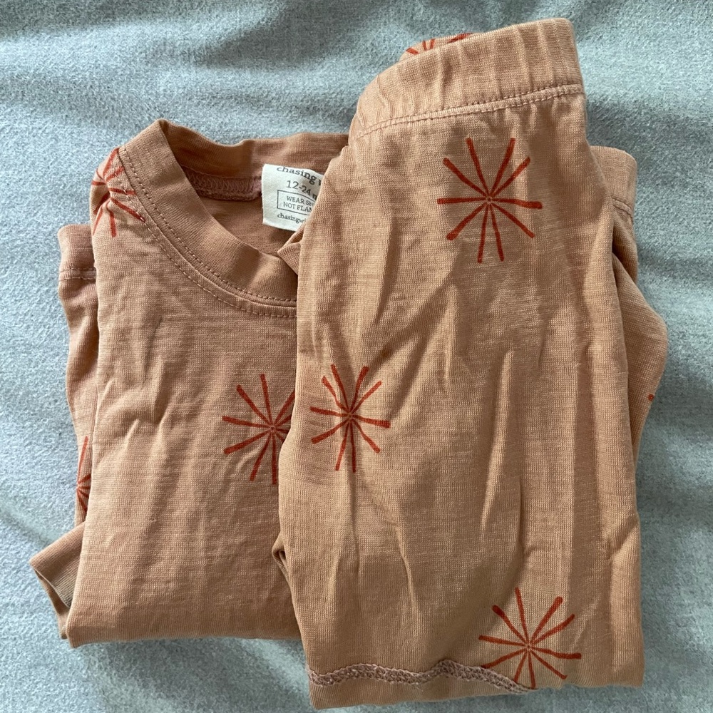 Chasing Windmills long John set! 12-24 months